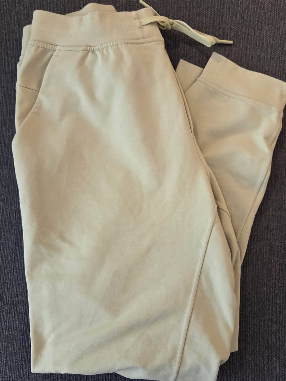 Men's Lululemon Drawstring Jogger Pants - Light Lime Beige